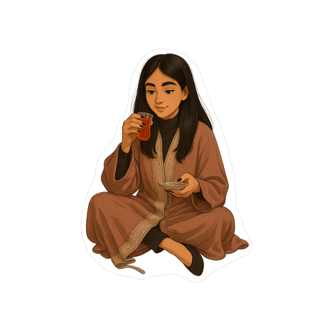 بنت تشرب شاي