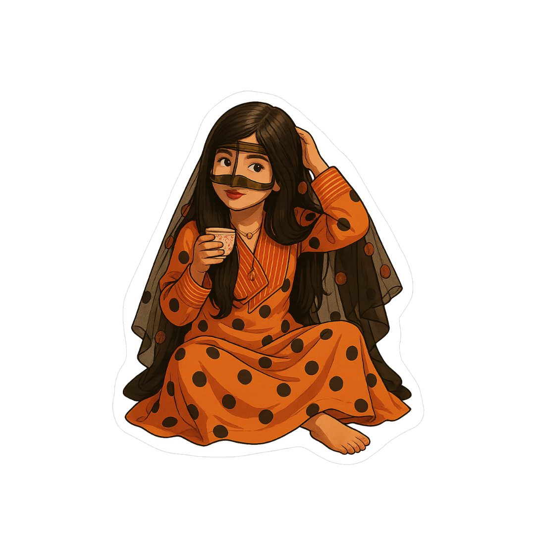 بنت شرب قهوه