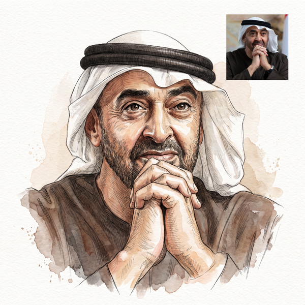 watercolor رسم شخصيات
