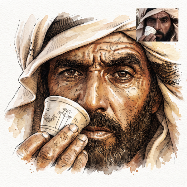 watercolor رسم شخصيات