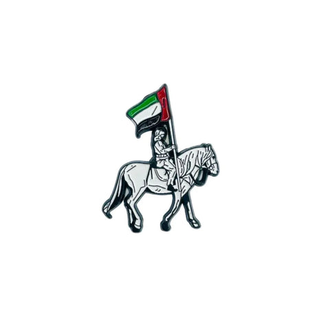 بروش ستكر - حصان مع علم الامارات
